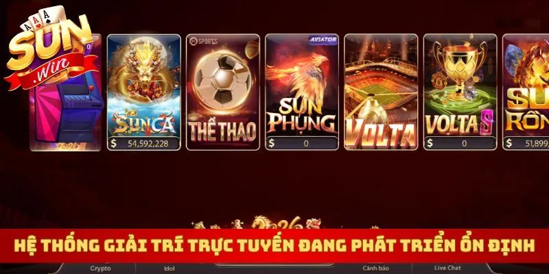 Hệ thống giải trí trực tuyến đang phát triển ổn định